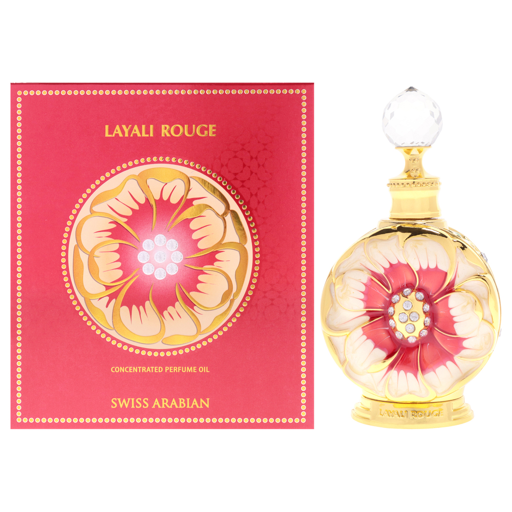 Layali Rouge by Swiss Arabian for Women - 0.5 oz Parfum Oil